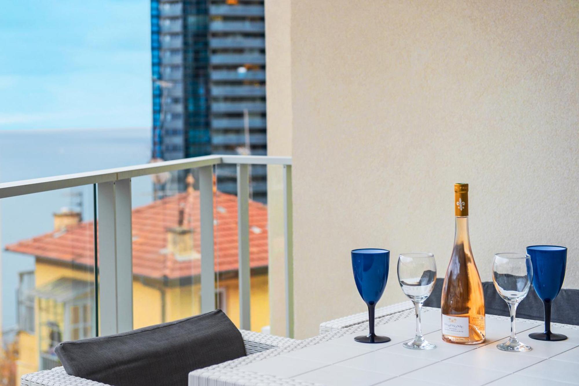 Grande Terrasse - Vue Mer - Parking - Bk Beausoleil Exterior photo
